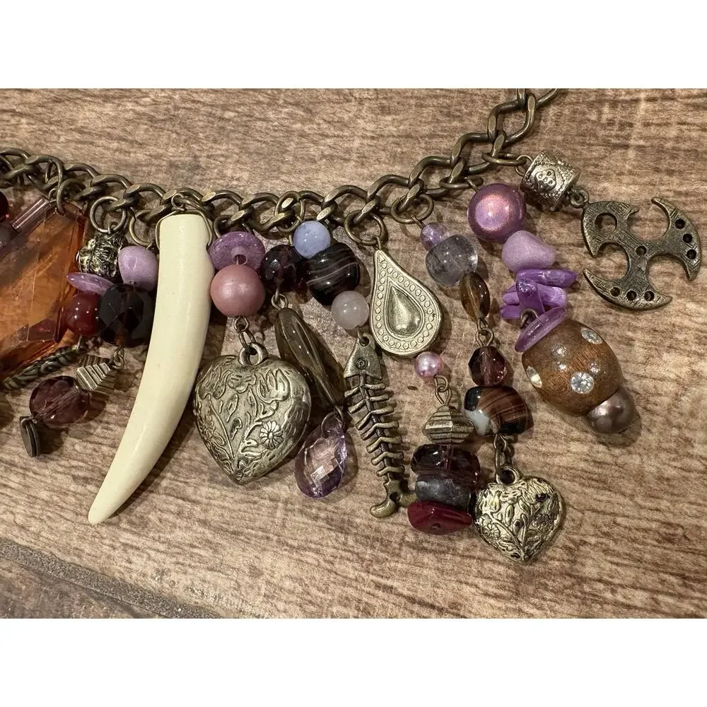 Vintage Y2k Dangle Dragon Metal Chain Belt Gypsy Belly Dance Boho Festival Italy